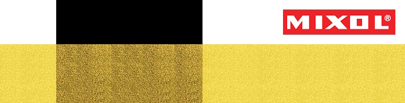 MIXOL<sup>®</sup> Metallic-Effekt Konzentrat<br /><strong>2% ME 1 Gold +<br />0,5% MIXOL<sup>®</sup> Nr. 7 Pirolgelb</strong>